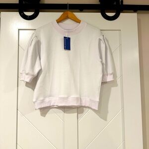 Addison Bay White Women’s Puff Sleeve Top